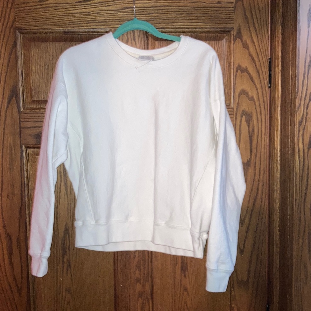 Champion Sweatshirt White Size Large Worn Once